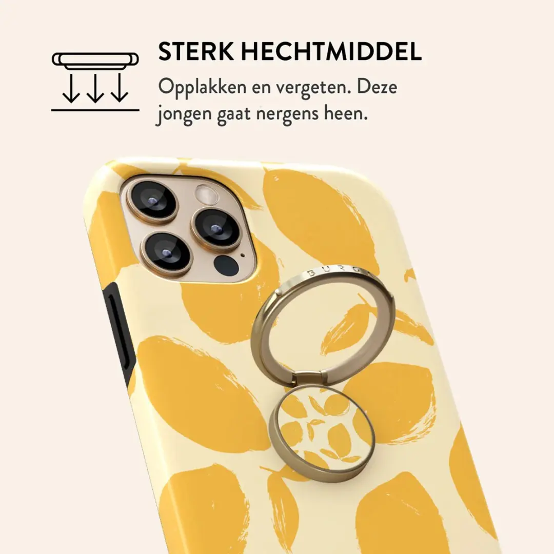 Burga Ringholder Gold Lemon Tart - Telefoonbutton