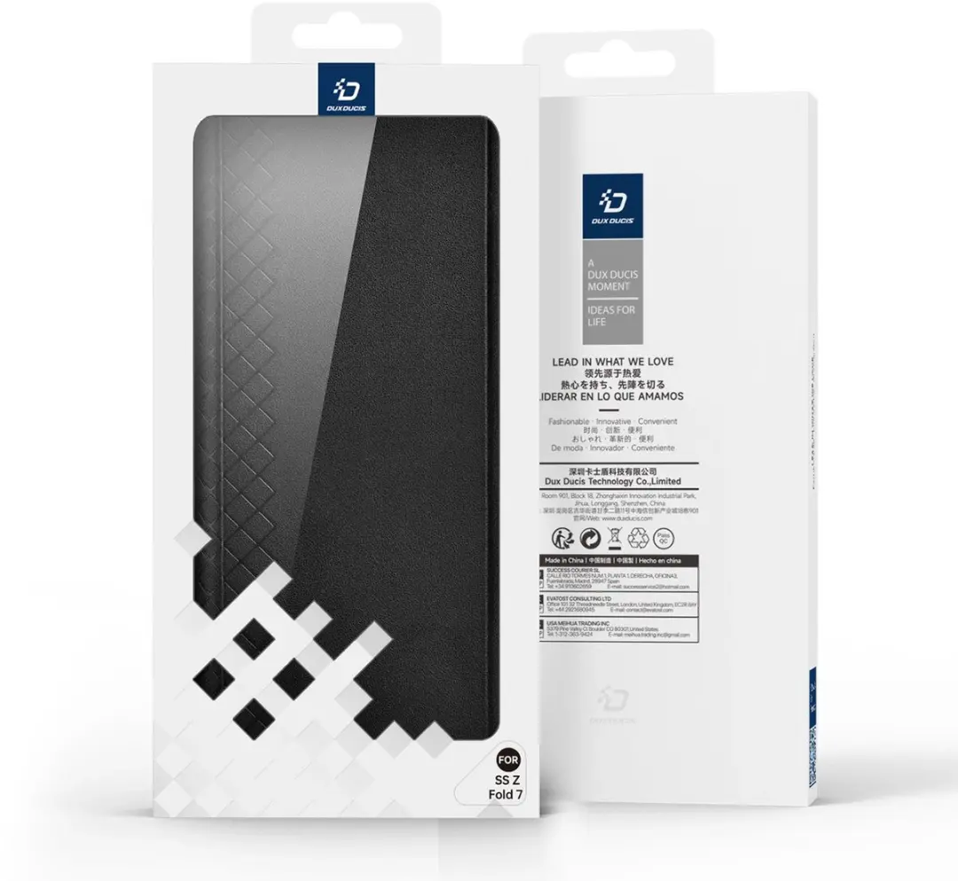 Dux Ducis Hoes Zwart voor Samsung Galaxy Z Fold7 - Magnetische Sluiting - MPN 6971824150940