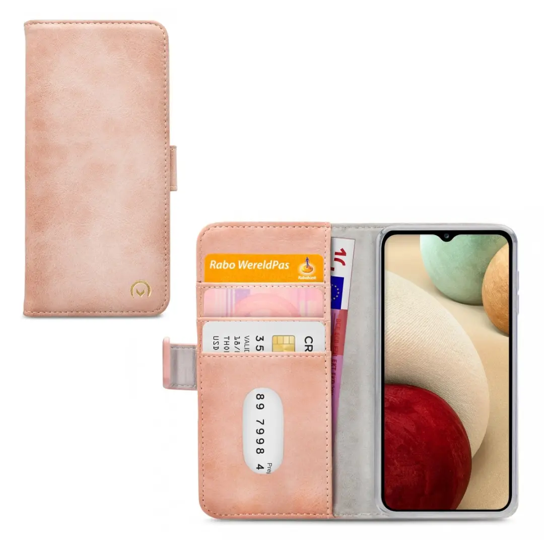 Mobilize Bookcase Hoesje Samsung Galaxy A12 - 4 Stuks - Roze