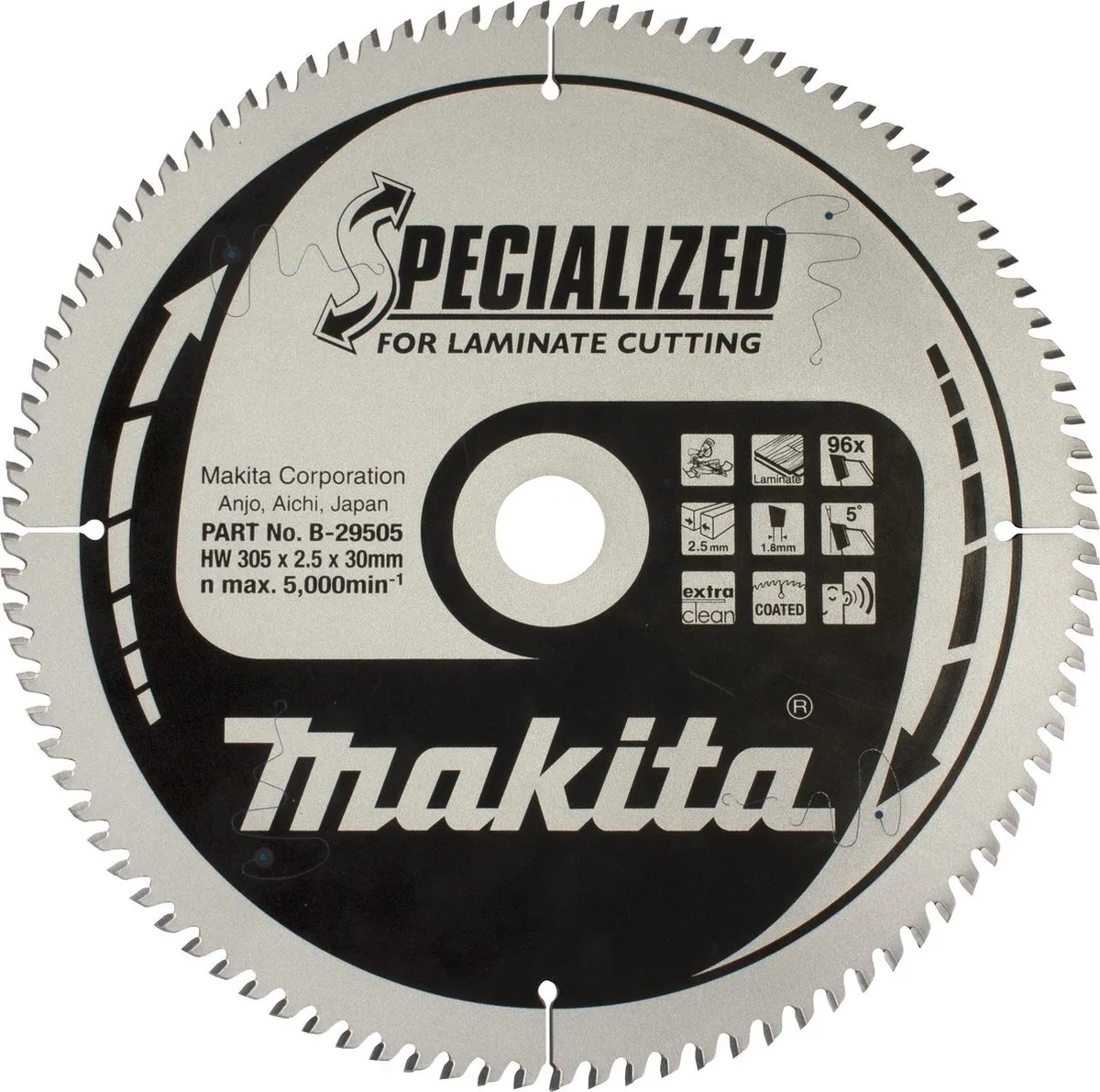 Makita Cirkelzaagblad B-29505 Laminaat 305mm