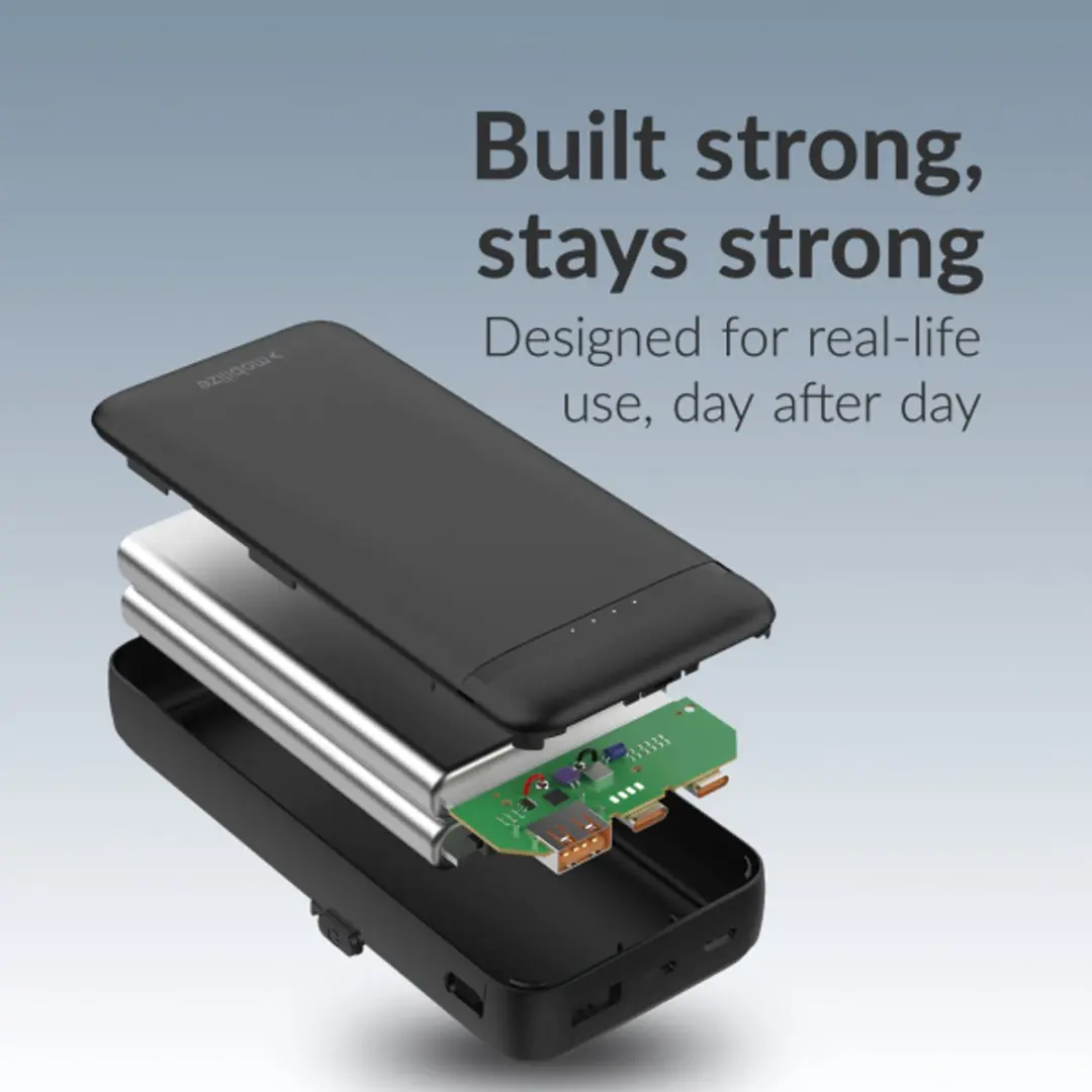 Mobilize Powerbank 20.000mAh MOB-PB-018 - 3x USB - 20W - Zwart