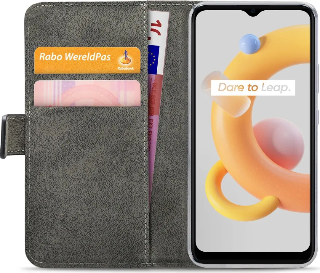 Mobilize Classic Gelly Wallet Bookcase Realme C11 2021 - Zwart