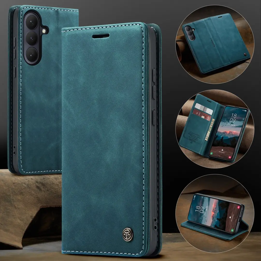 Caseme 013 Book Case Hoesje Samsung Galaxy S26 Plus - Blauw