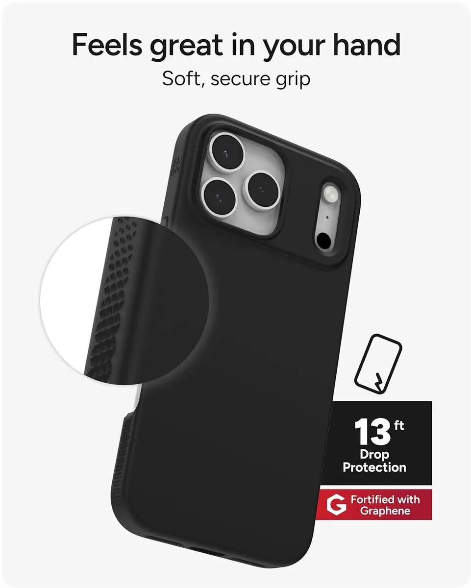 ZAGG Manhattan Snap MagSafe Hoes iPhone 17 Pro Max - Zwart