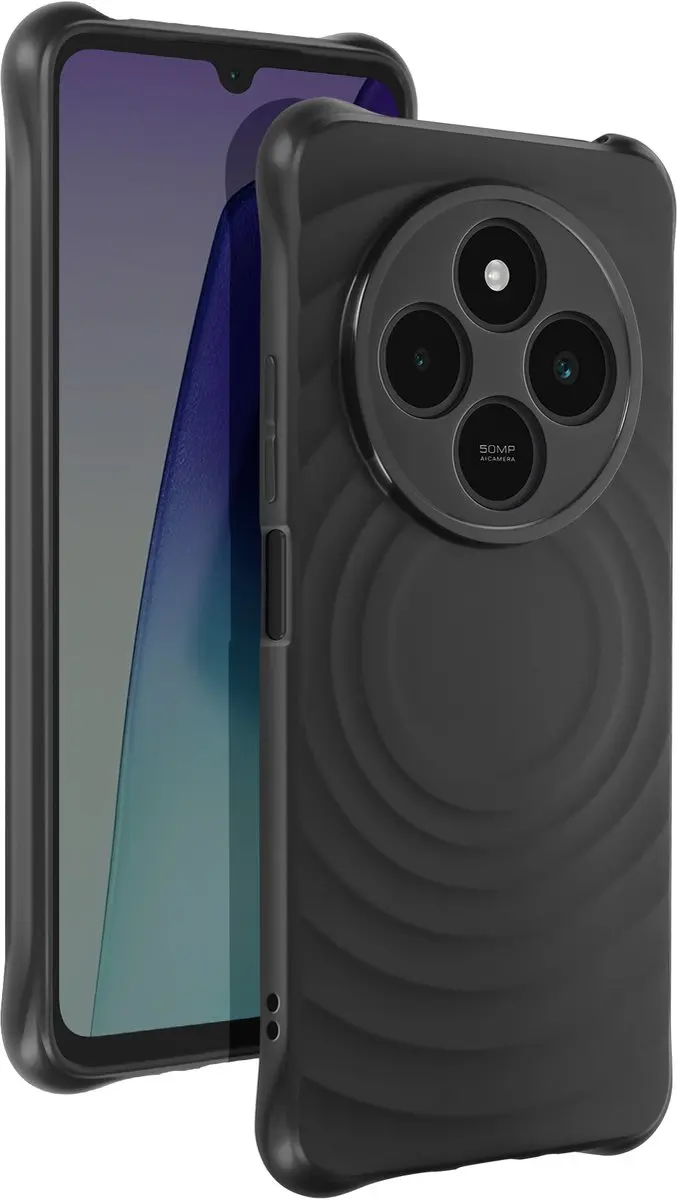 Imak Siliconenhoesje Xiaomi Poco C75 - Zwart