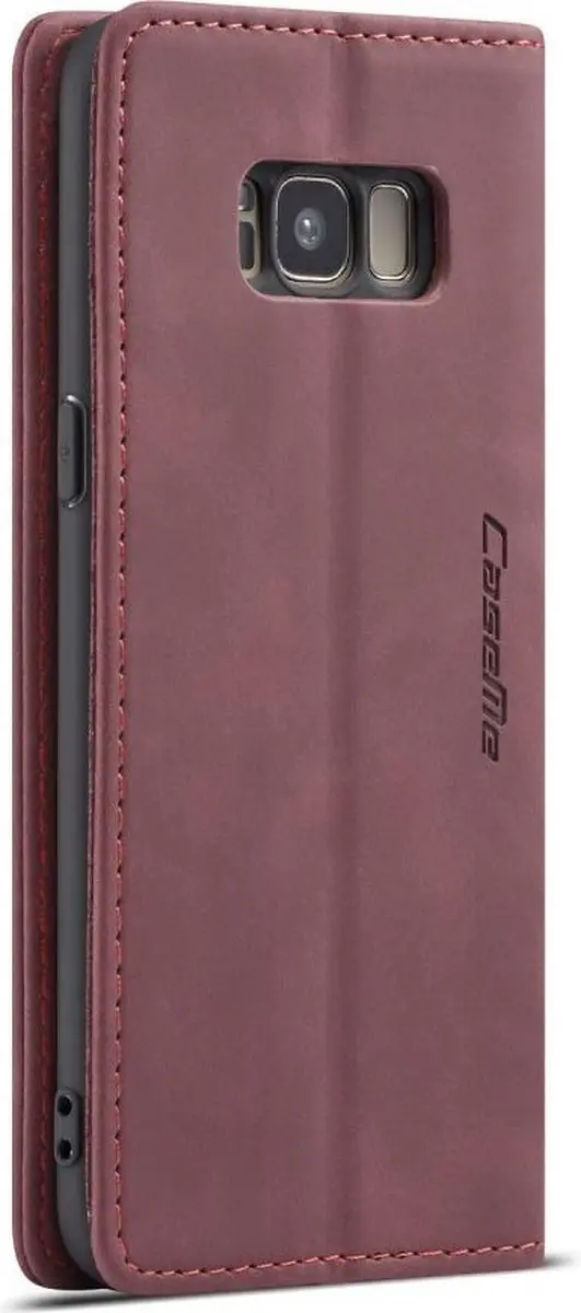 Caseme Book Case Samsung Galaxy S8 - Bordeaux - 2 Pasjes