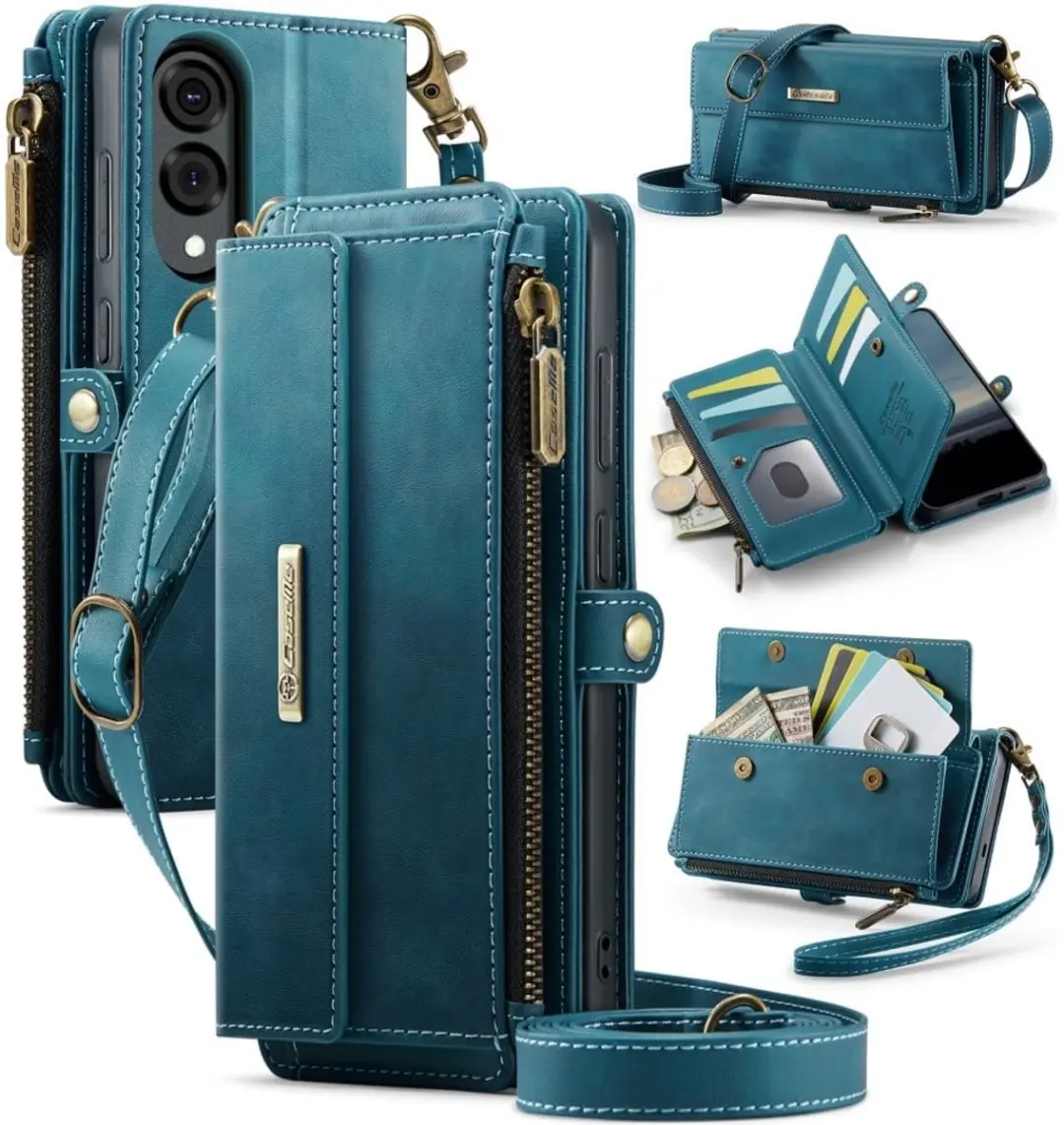 Caseme Samsung Galaxy S25 Edge Hoesje Blauw