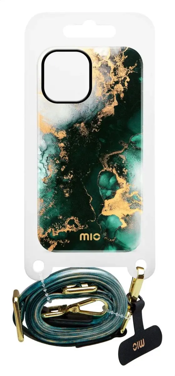 Mobilize Mio Nylon Universeel Telefoonkoord Verstelbaar - Green Marble