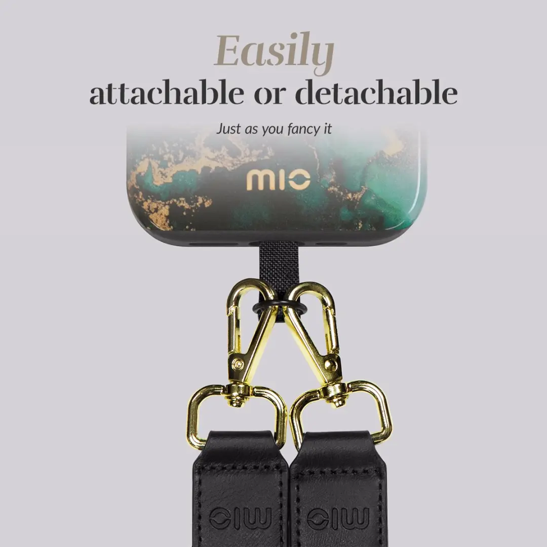 Mobilize Mio Nylon Universeel Telefoonkoord Verstelbaar - Green Marble
