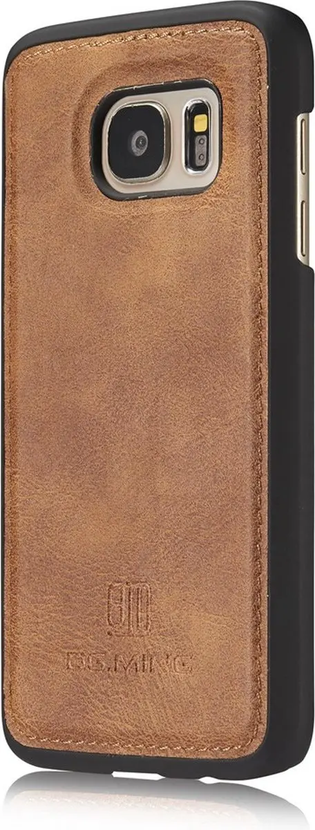 DG.Ming Samsung Galaxy S7 Leren Hoesje - 3 Pasjes - Bruin