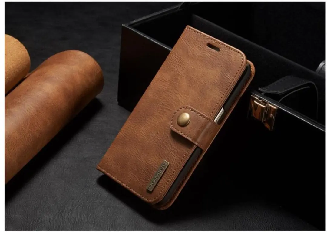 DG.Ming Samsung Galaxy S7 Leren Hoesje - 3 Pasjes - Bruin