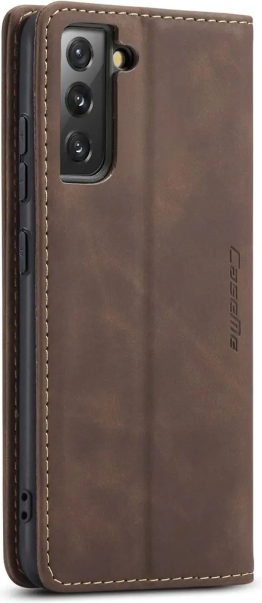 Caseme 013 Book Case Hoesje - Samsung Galaxy S22 - Donkerbruin