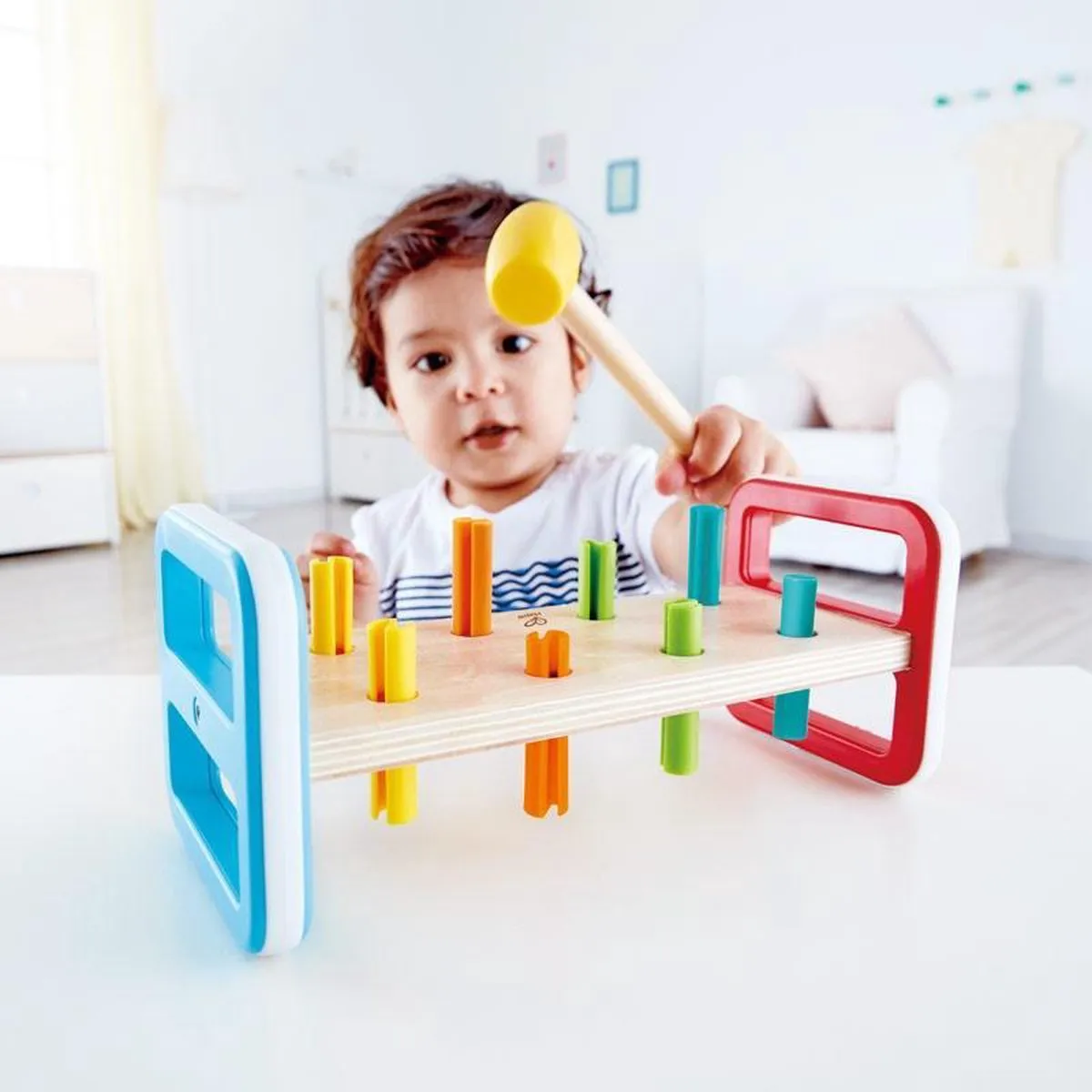 Hape Hamerbank Regenboog E0506 - Multicolor