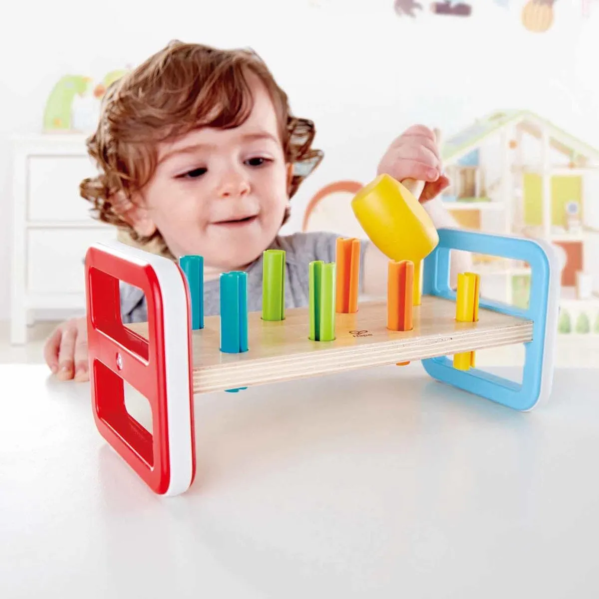 Hape Hamerbank Regenboog E0506 - Multicolor
