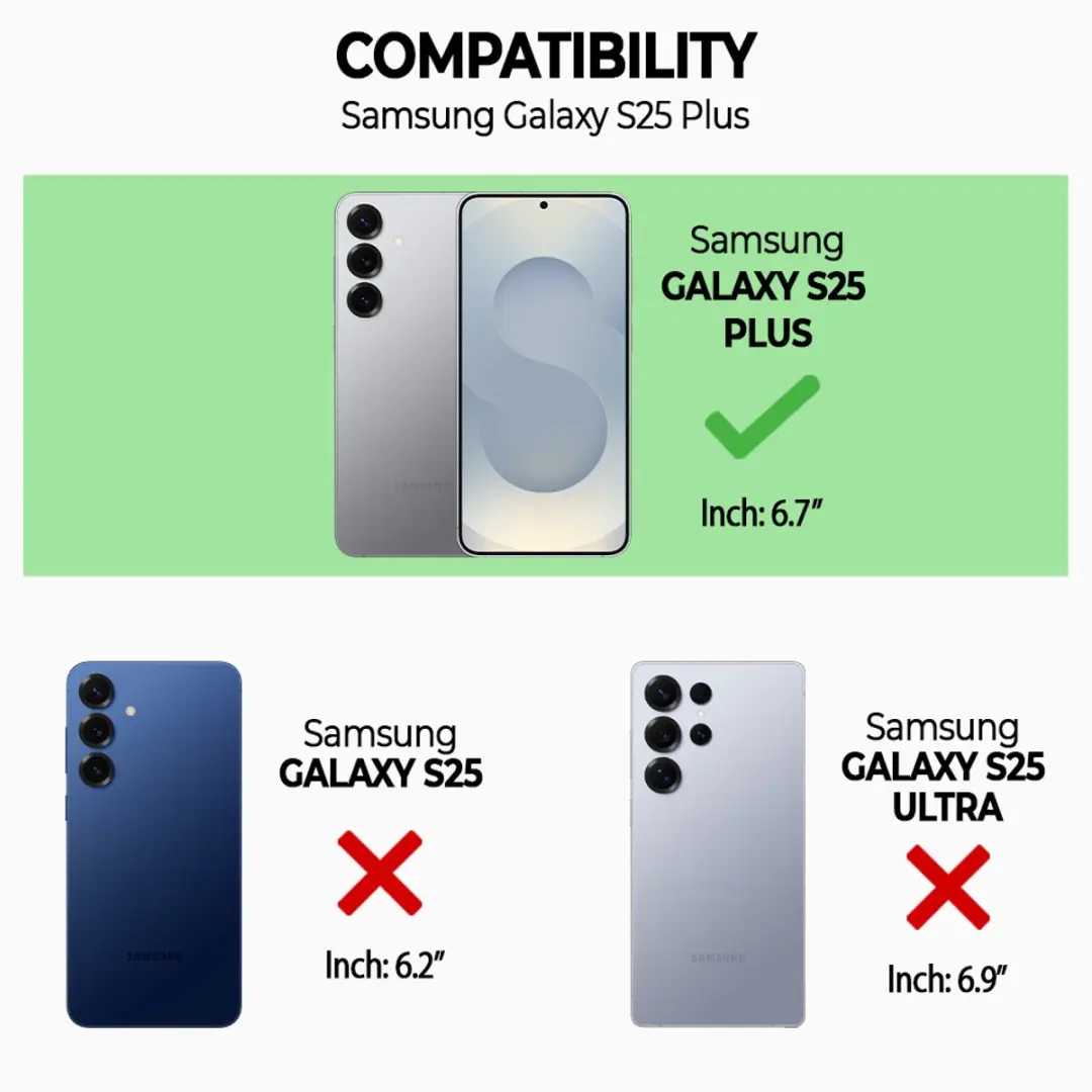 Caseme Hoesje Samsung Galaxy S25 Plus Portemonnee - 9 Pasjes - Lichtroze