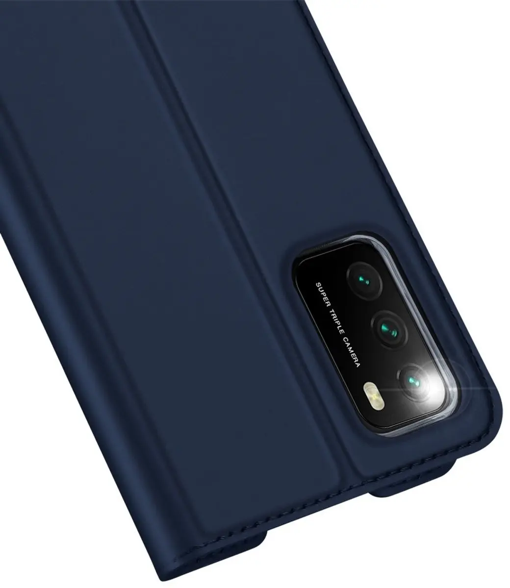 Dux Ducis Pro Serie Slim Wallethoes - Xiaomi Poco M3 - Blauw
