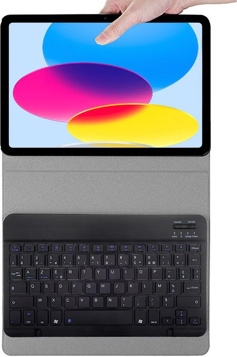 Just in Case Tablet Hoes AZERTY Bluetooth Keyboard Case - iPad 10/11 10.9" - Zwart