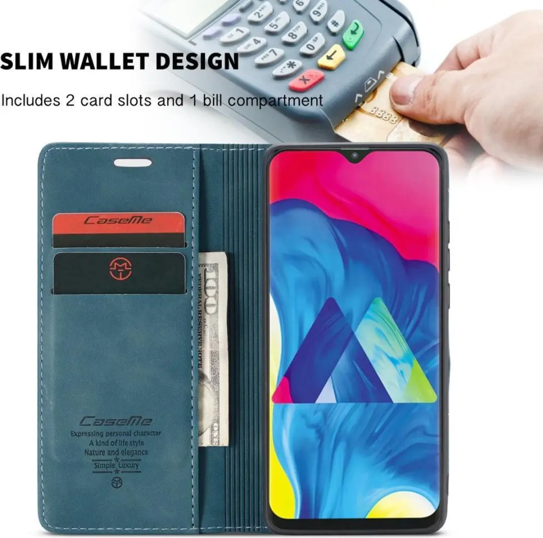 Caseme Book Case Samsung Galaxy A10 - Blauw