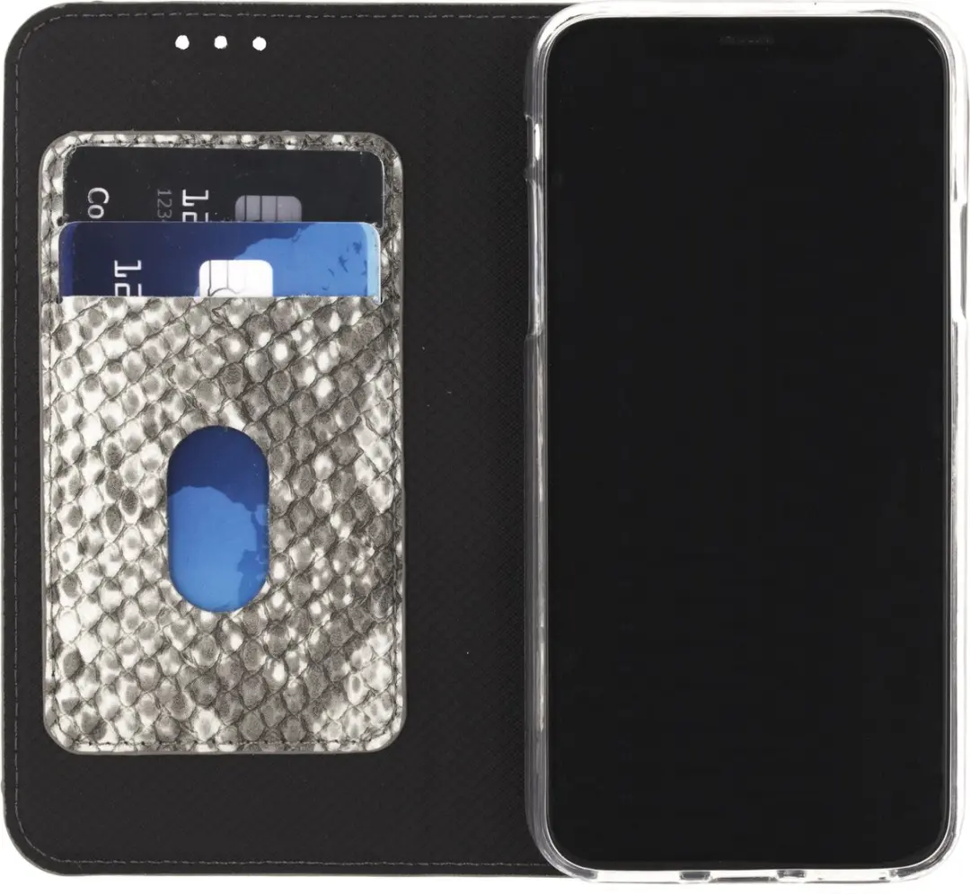 Mobilize Premium Gelly Bookcase iPhone X - Pasjeshouder - Zwart