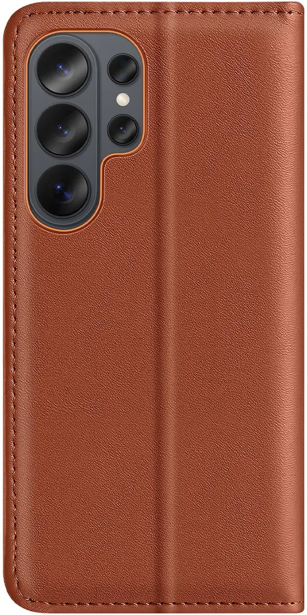 Dux Ducis Folio-IVO-BR-S26U Portemonneehoesje - Samsung Galaxy S26 Ultra - Bruin