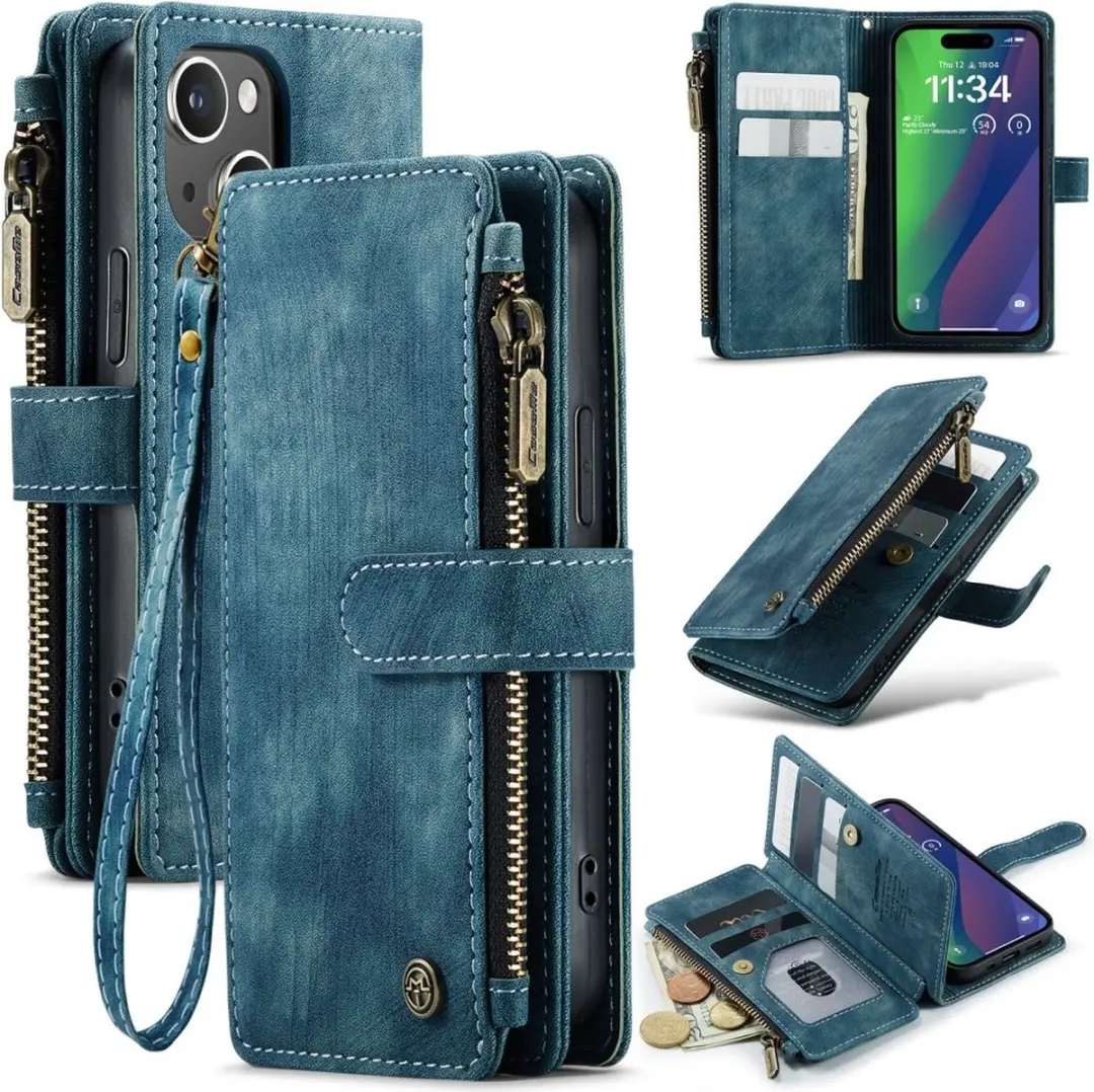 CaseMe C30 iPhone 16 Hoesje met Portemonnee
