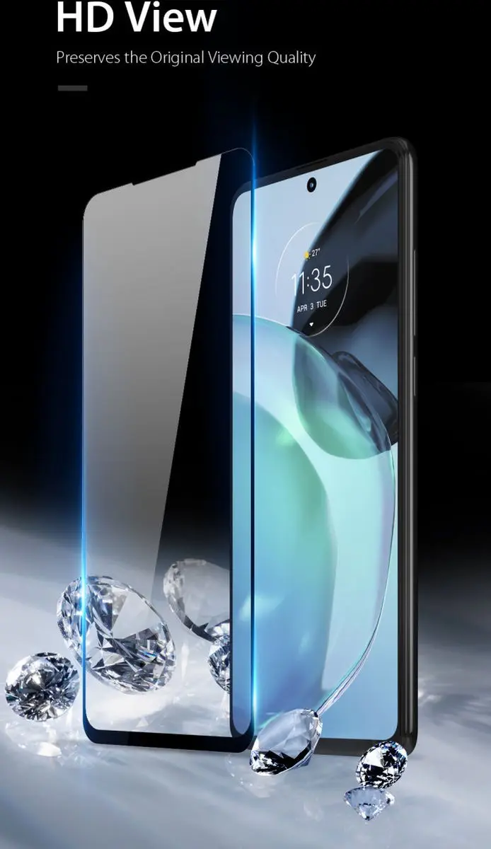 Dux Ducis Motorola Moto G72 Full-Cover Tempered Glass - Zwart