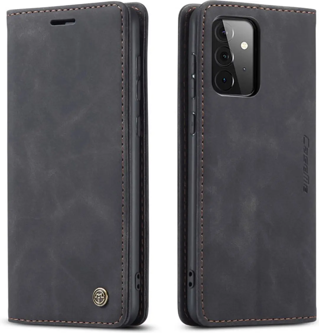Caseme Hoesje Samsung Galaxy A72 5G Wallet Book - Zwart A726-10