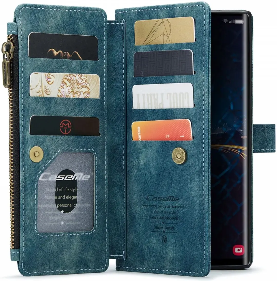CaseMe C30 Hoesje Samsung Galaxy S24 Ultra - Blauw