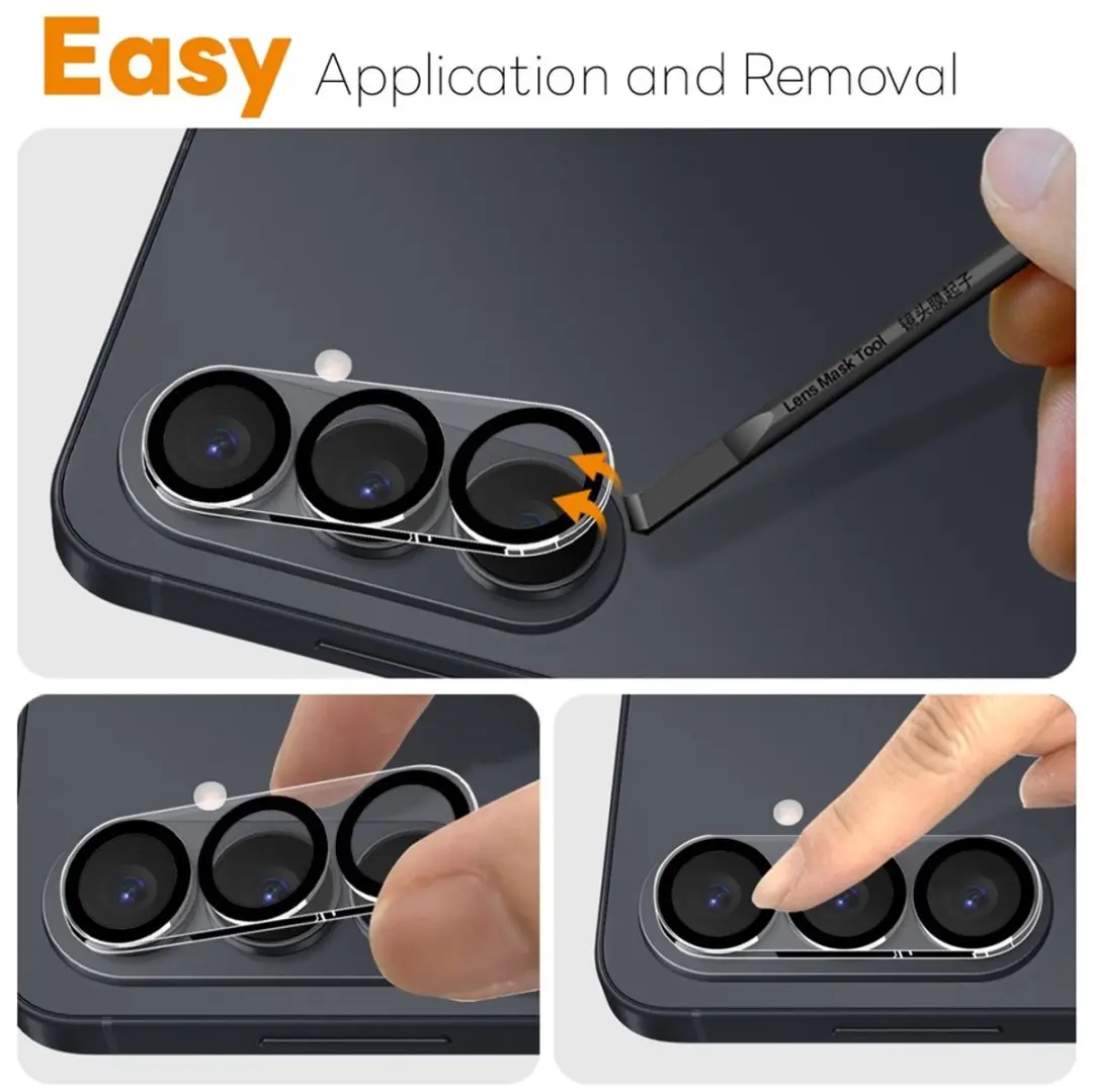 NORTHJO 9H Tempered Glass Camera Lens Protector Samsung Galaxy S26 - Zwart
