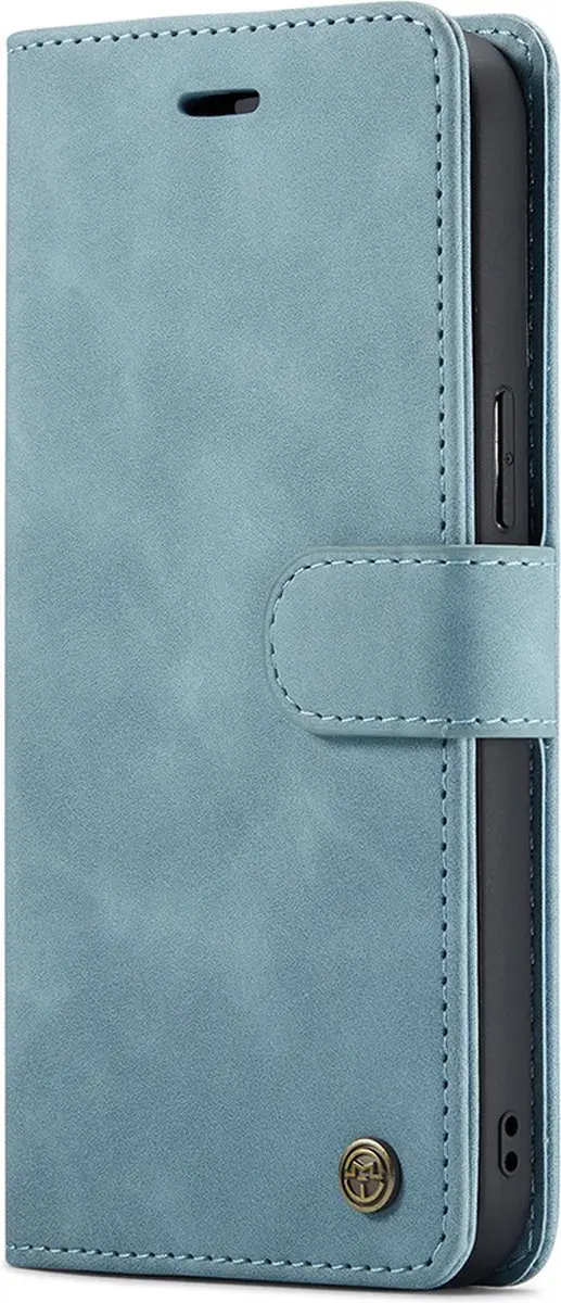 Caseme iPhone 15 Pro Bookcase Hoesje - Aquablauw - 4 Pasjes