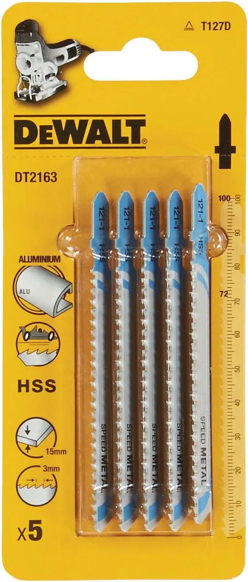 DeWalt DT2163 T 127 D Decoupeerzaagblad - 5 Stuks