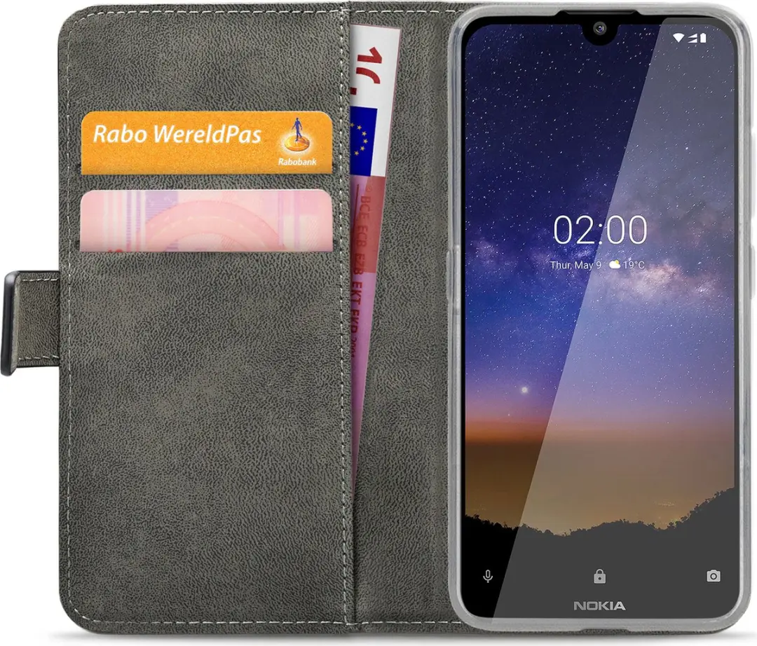 Mobilize Classic Gelly Wallet Bookcase Nokia 2.2 - Zwart