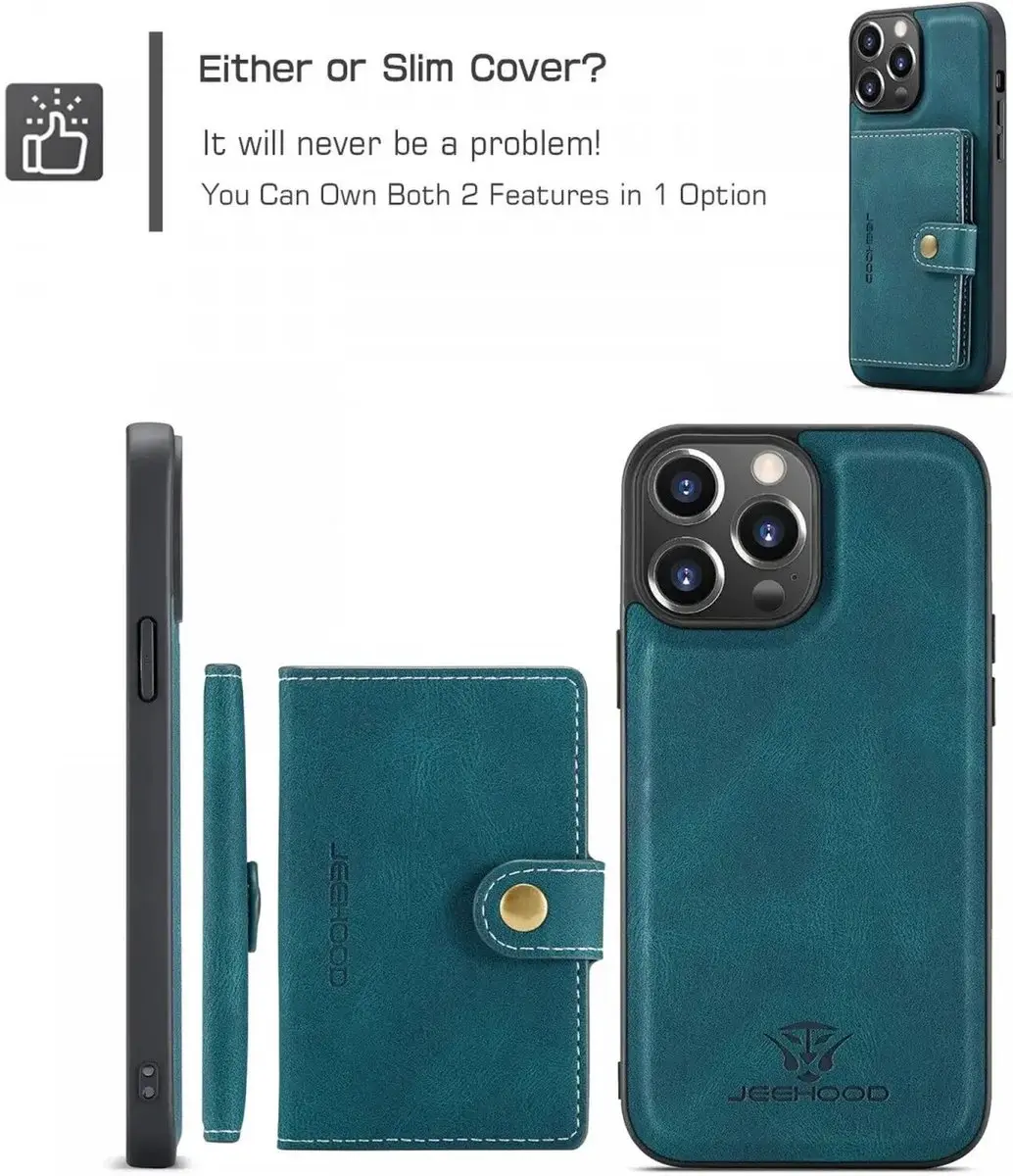 Caseme JH-01 Hoesje iPhone 15 Pro Max - Blauw