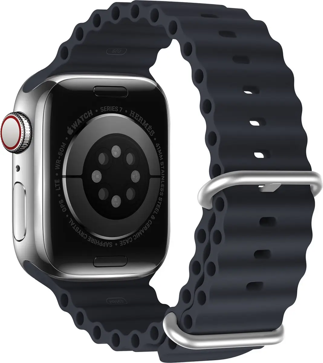Dux Ducis Strap Horlogeband Siliconen Grijs - 45/44/42mm