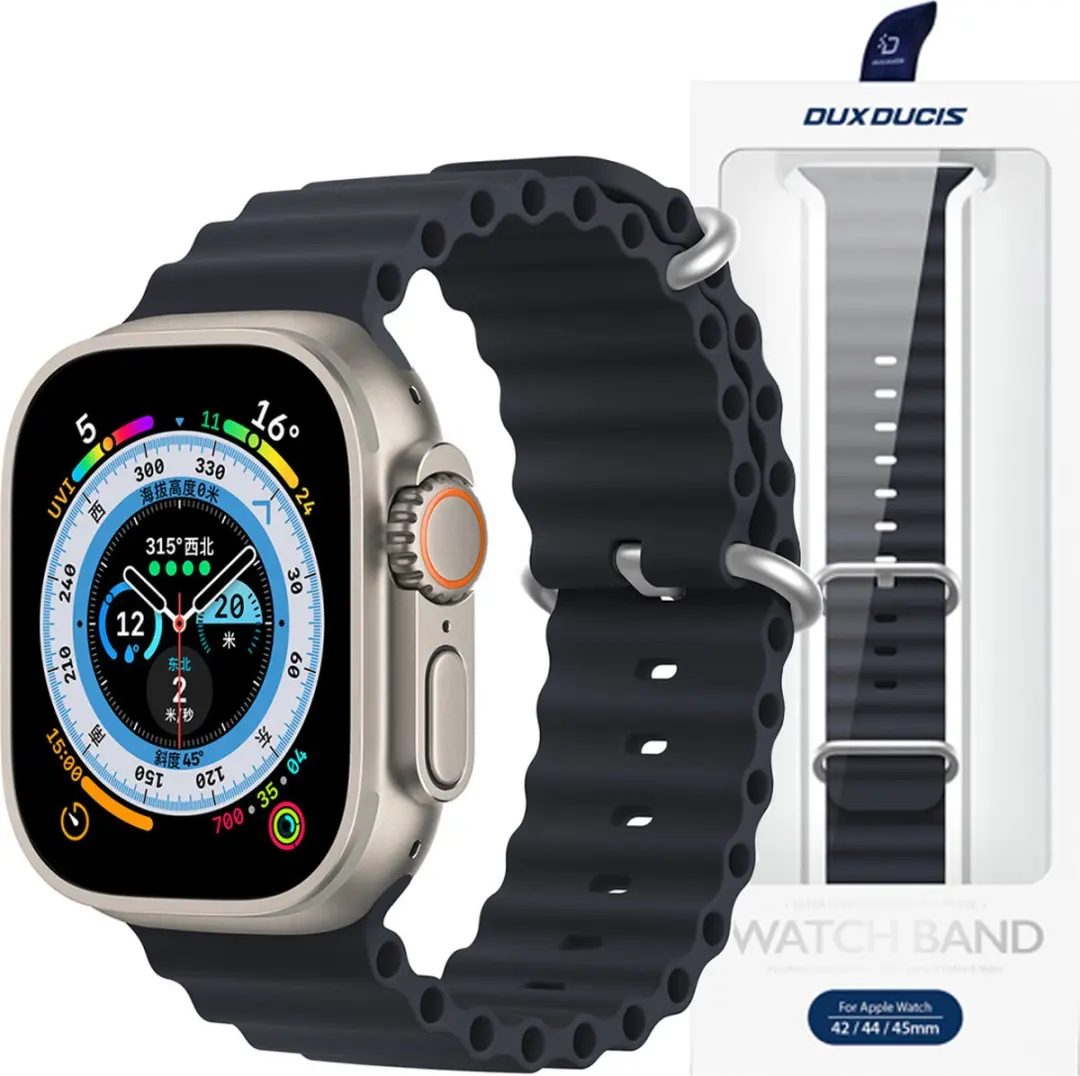 Dux Ducis Strap Horlogeband Siliconen Grijs
