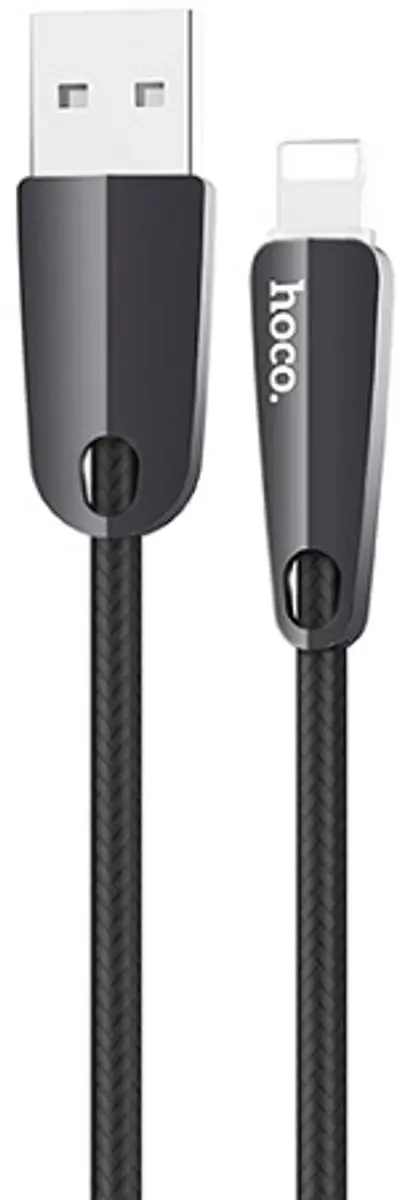 Hoco U35 USB naar Lightning-kabel, 1,2 m, zwart