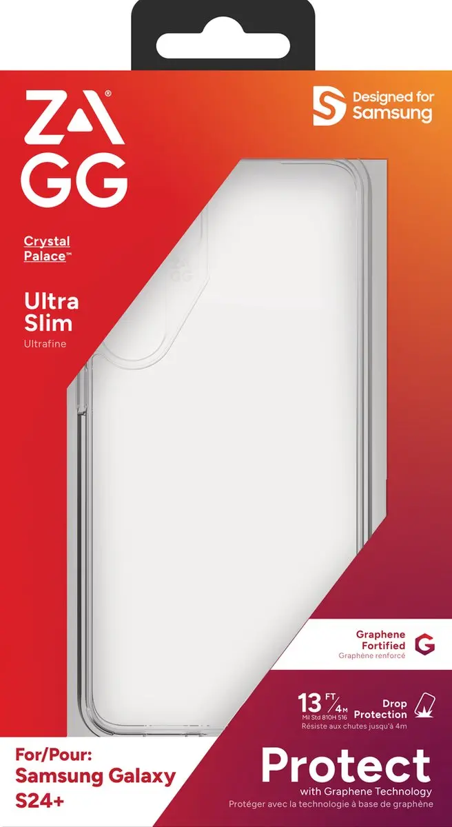 ZAGG Crystal Palace Hoesje S24 Plus 840390303592 - Transparant