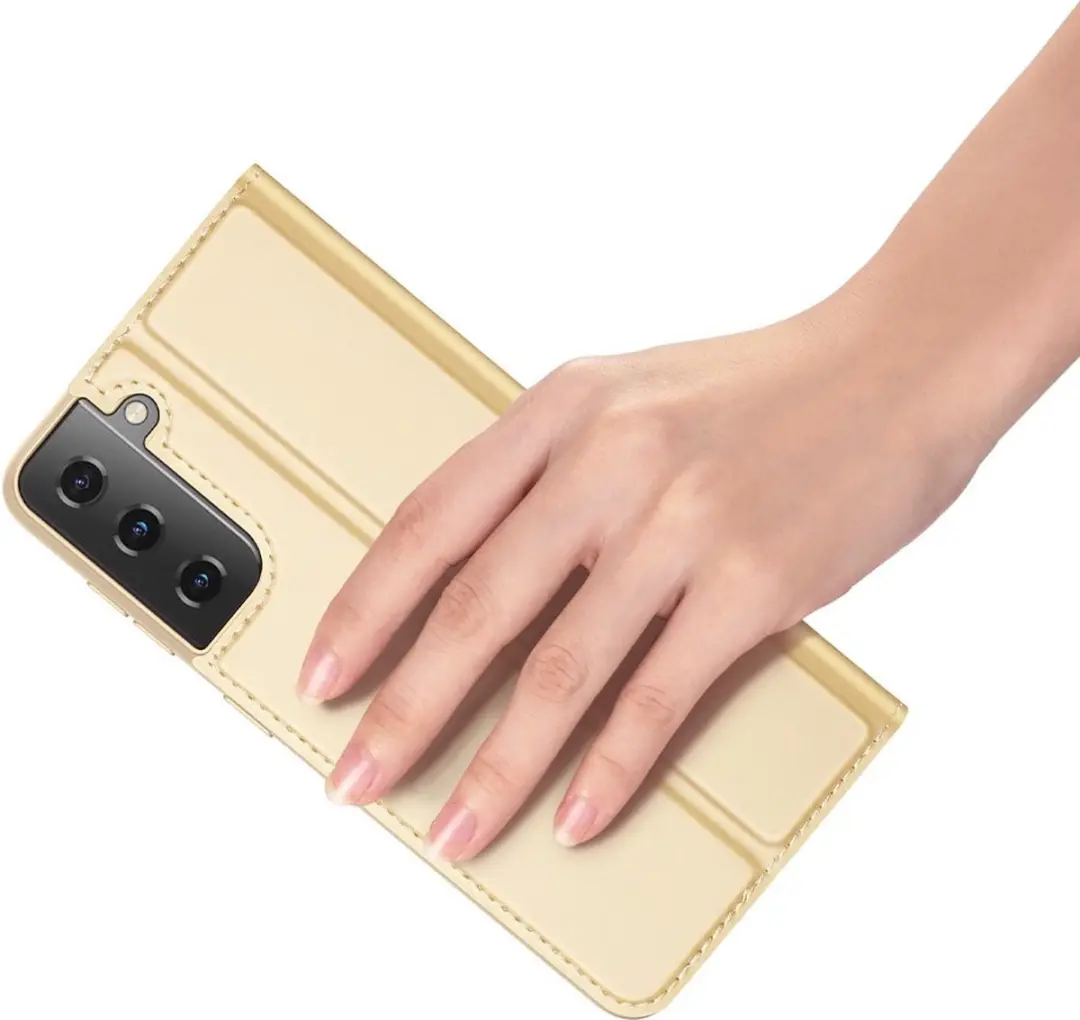 Dux Ducis Pro Serie Slim Wallethoes - Samsung Galaxy S21+ - Goud