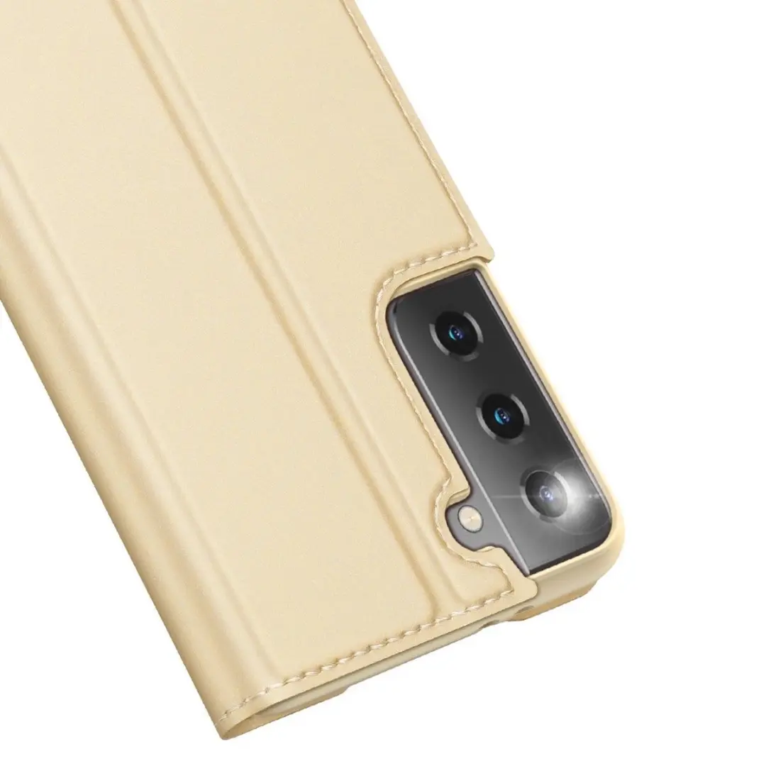 Dux Ducis Pro Serie Slim Wallethoes - Samsung Galaxy S21+ - Goud