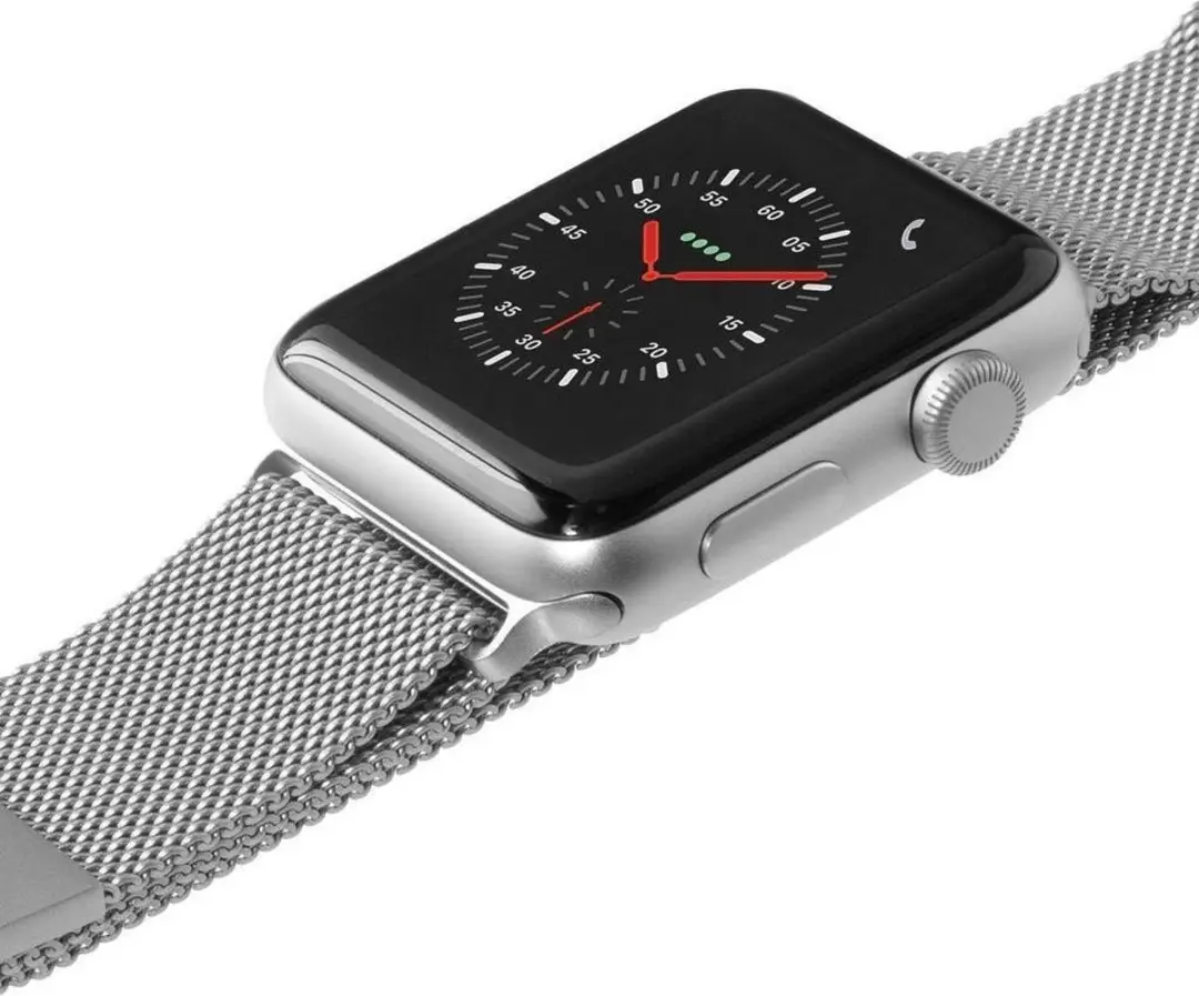 Laut Steel Loop Roestvrijstalen Bandje Apple Watch 41mm - Zilver