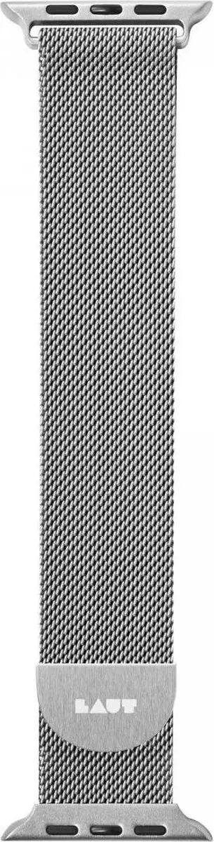 Laut Steel Loop Roestvrijstalen Bandje Apple Watch 41mm - Zilver
