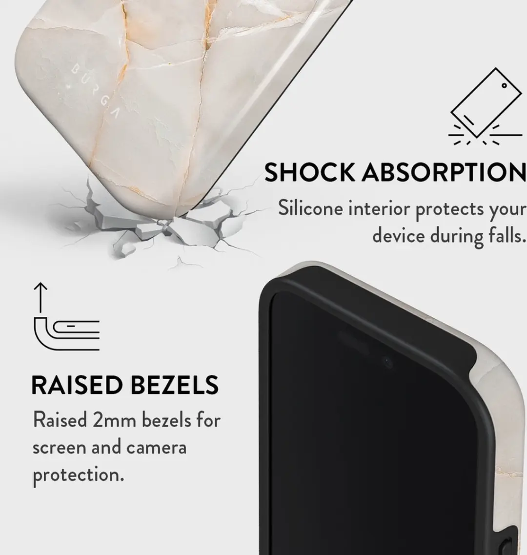 Burga Tough Case iPhone 16 Pro - Vanilla Sand