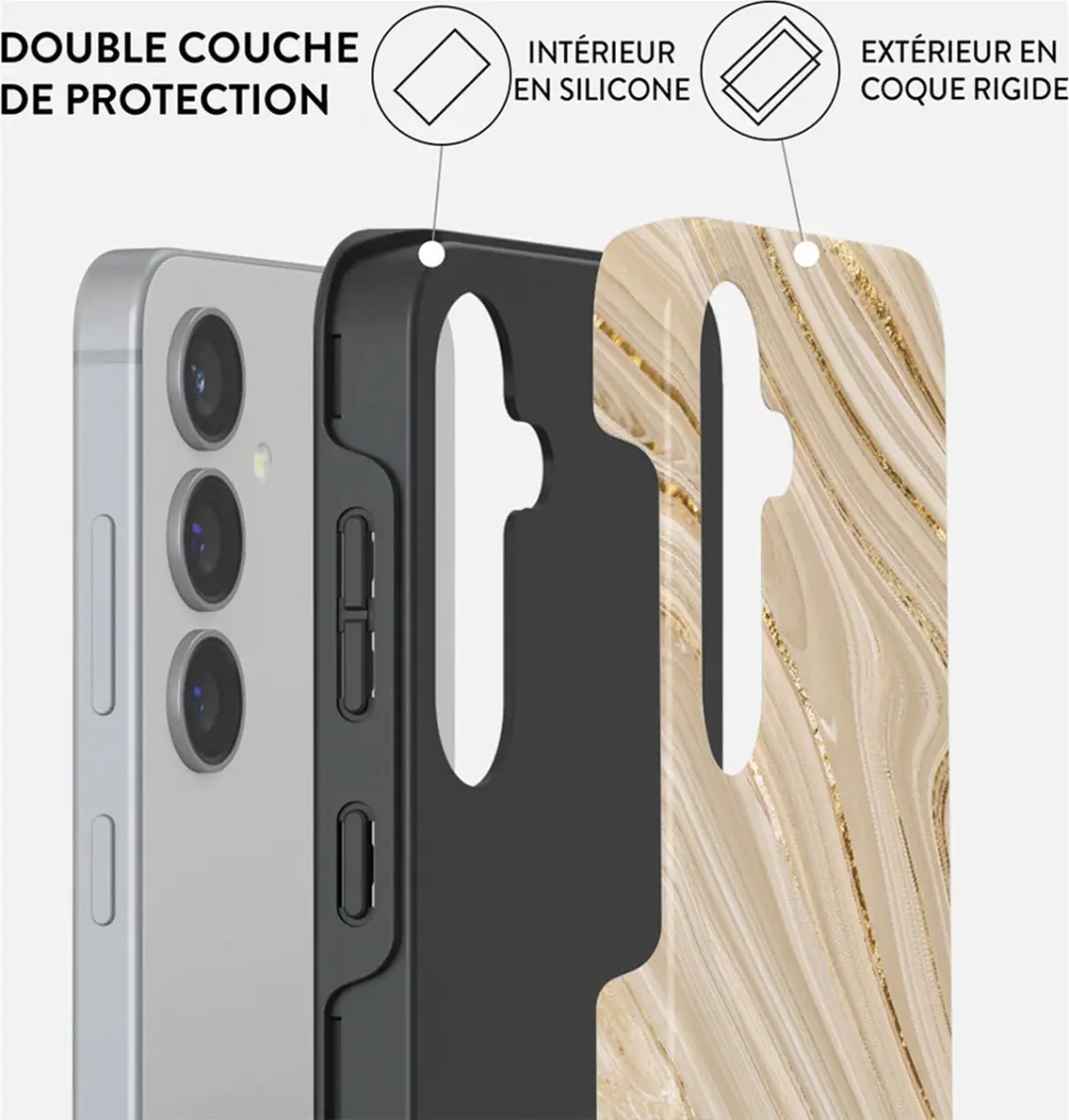 Burga Tough Case Samsung Galaxy S24 - Goud - S24_TH_ES_05