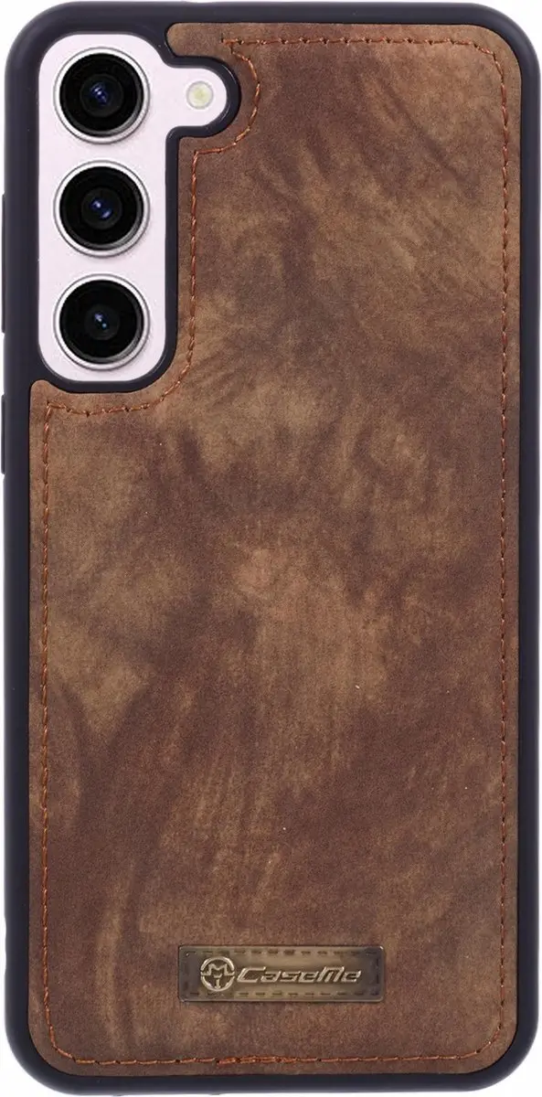 Caseme Hoesje Samsung Galaxy S23+ - 8 Pasjes - Bruin