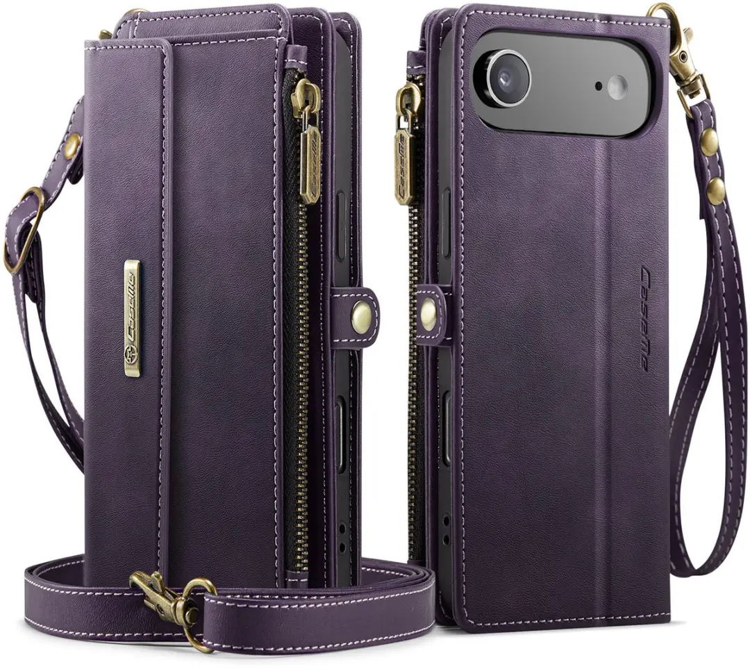 Caseme iPhone 17 Air Hoesje Portemonnee - Paars