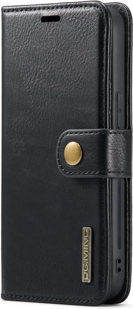 DG.MING iPhone 15 Pro Max Hoesje 2-in-1 Book Case - Zwart