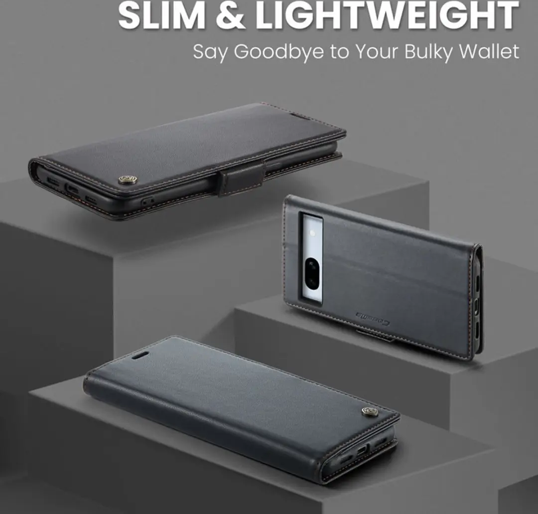 Caseme Wallet Case Google Pixel 7a RFID - Zwart