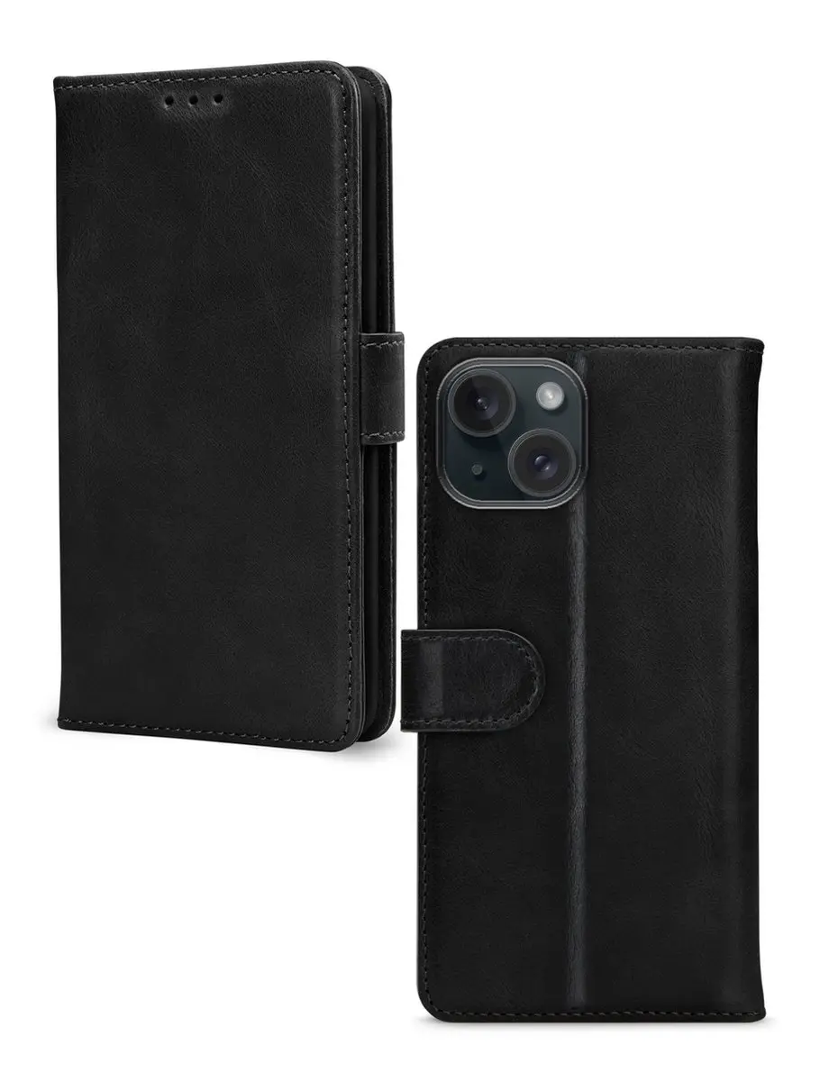 Mobilize Premium Gelly Wallet Bookcase iPhone 15 - Zwart - afbeelding 6 van 6