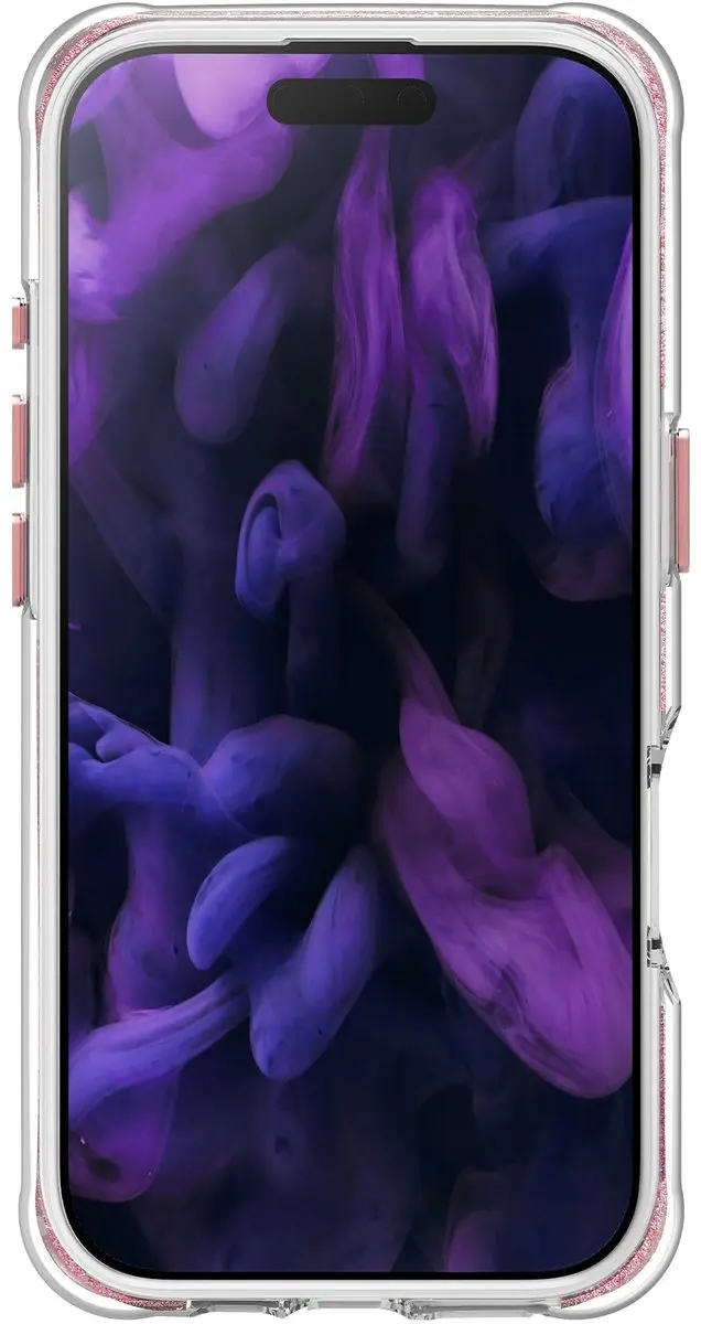 Laut Aero Sparkle iPhone 17 Pro Hoes - Crystal Clear Roze - MagSafe - L_IP25B_AS_P