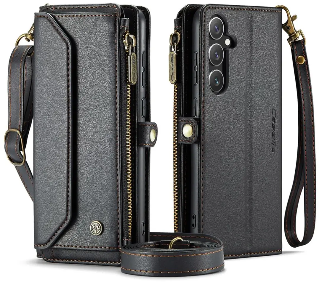 Caseme Bookcase Hoesje Samsung Galaxy A36 - 10 Pasjes - Zwart